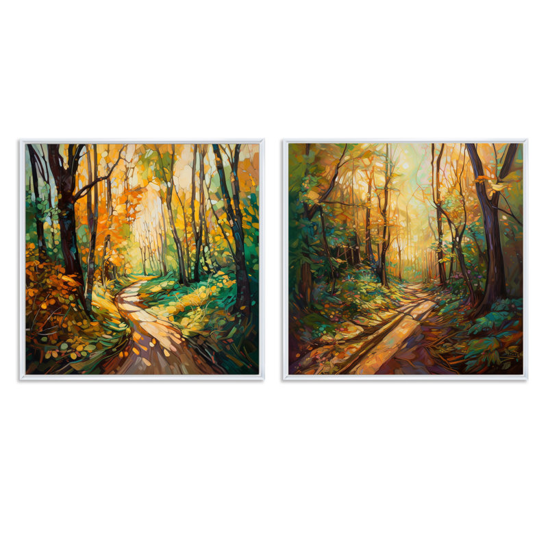 Gumercindo «Gumercindo», 2 pièces, H 16 po x l 33 po, Cadre flottant blanc