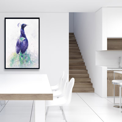 «Graceful Peacock», reproduction sur toile