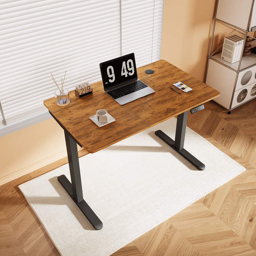 120*60*1.5cm, Electric Lift Desk Frame with Three Memory Functions