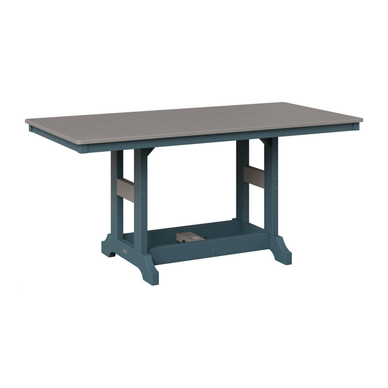 Garden Classic Outdoor Bar Table, Slate, Light Gray