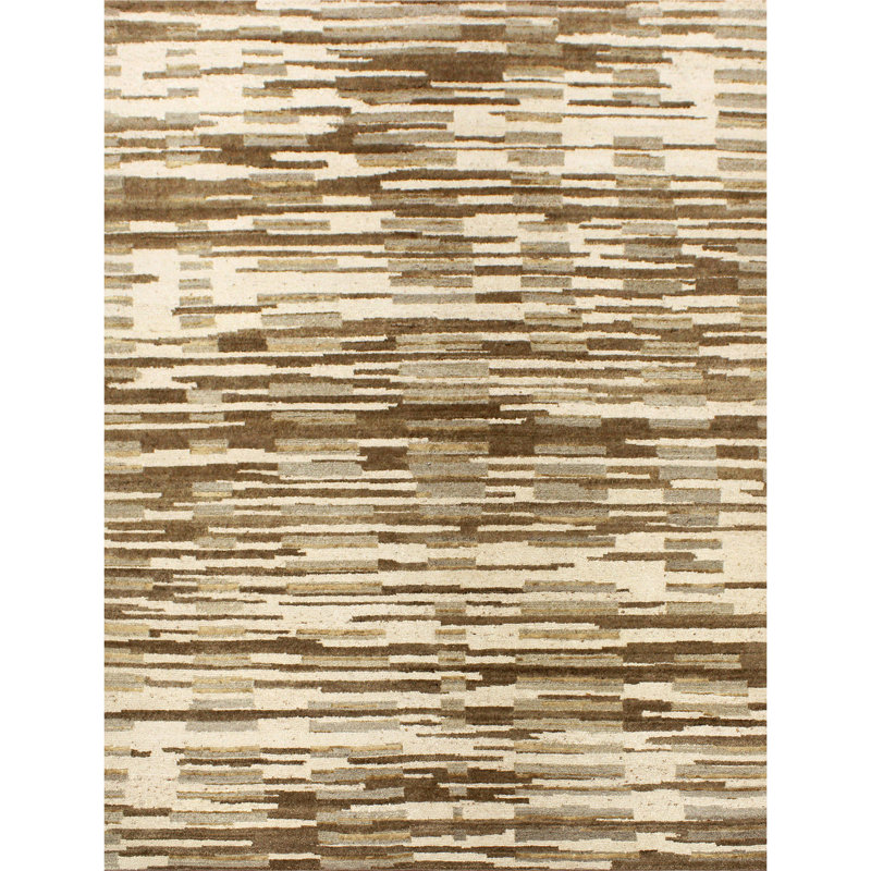Handmade Wool Area Rug, Rectangle 10' x 14'