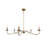 Grimbly 5 - Light Steel Dimmable Chandelier-690000287