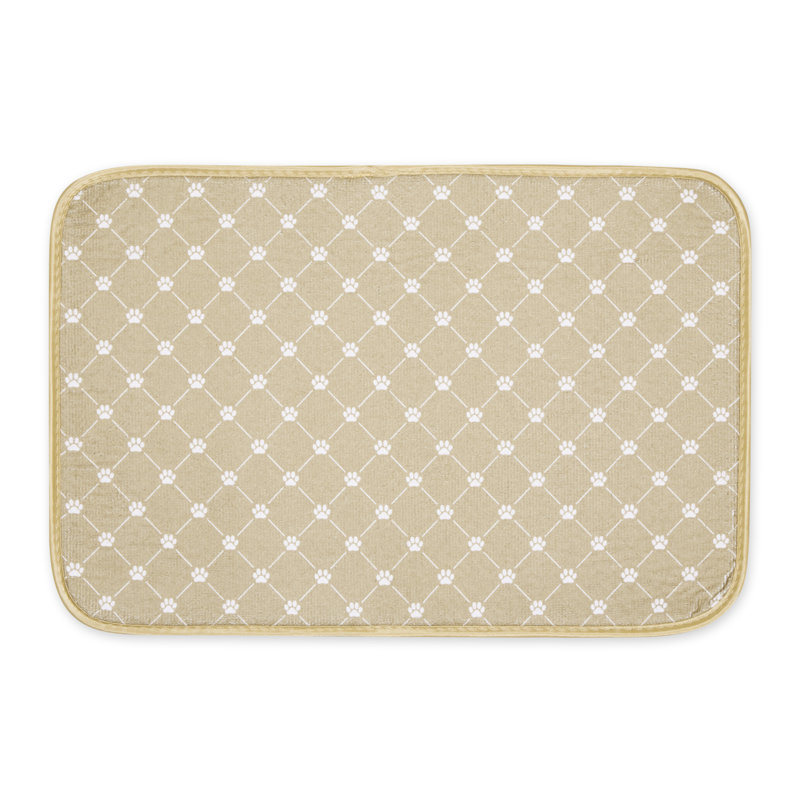 Lit pour animaux Trellis Polyester, Petit (l 18 po x P 0,25 po x H 12 po), Brun