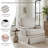 Upholstered Swivel Accent Chair with Skirted Design and Nailhead Trim-292769470