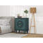 Commode à 3 tiroirs creux sculptés avec poignées en métal pour la chambre à coucher et le salon | Idée de cadeau