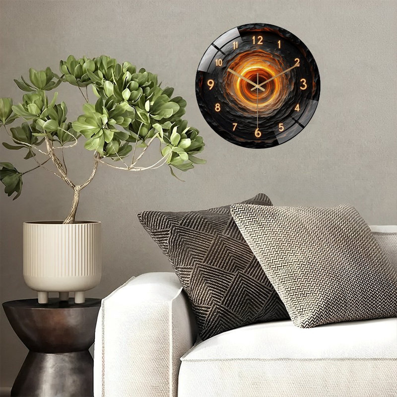 Horloge murale élégante élégante 12 po