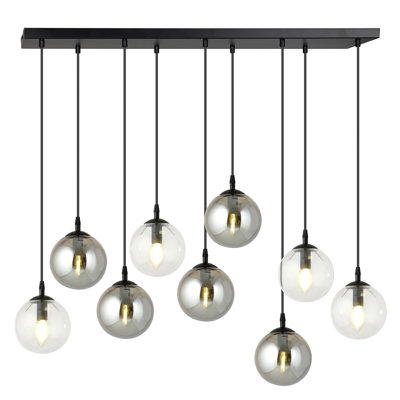 Cadesha 9 - Light Black Cluster Pendant