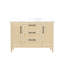 Ensemble de meuble-lavabo simple autoportant 48 po avec comptoir blanc Carrara, texture cannelée, entièrement assemblé-1489818497