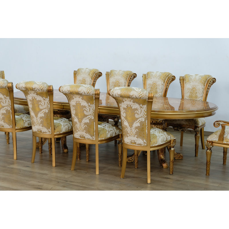 Maggiolini 9 - Piece Extendable Solid Wood Dining Set