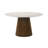 Nancy Round Faux Marble Top Dining Table