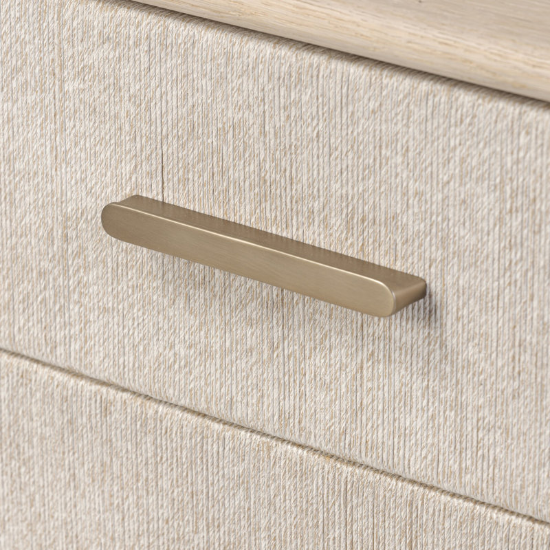Rosenell 6 Drawer Dresser, Natural Oak Veneer