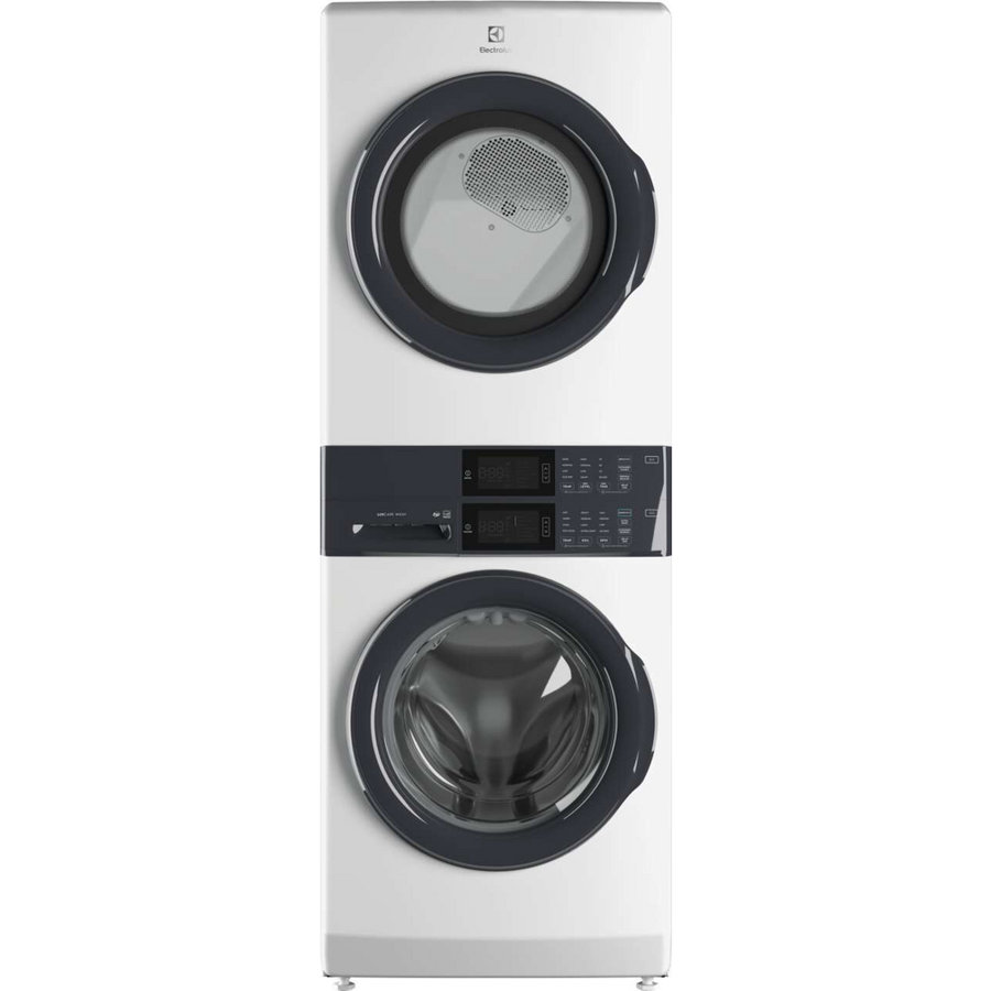 Electrolux Washer & Dryer Set with Stackable 4.4 Cubic Feet Front Load Washer and 8 Cubic Feet Dryer with Stacking Kit