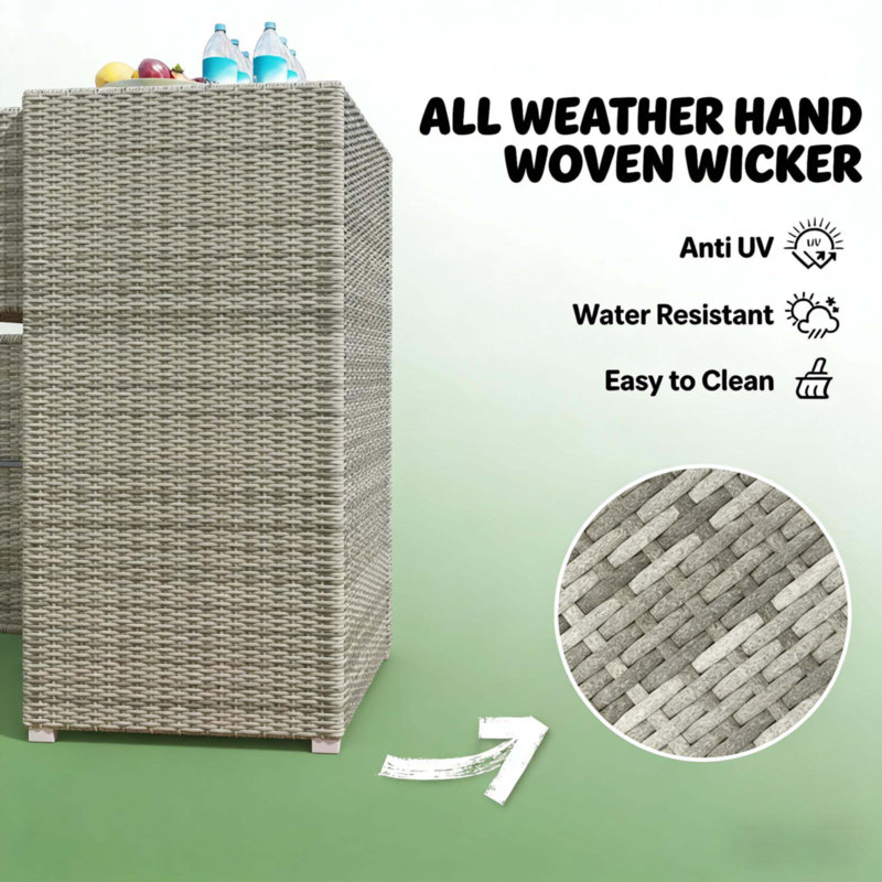 Rangement pour piscine extérieure, Gris clair