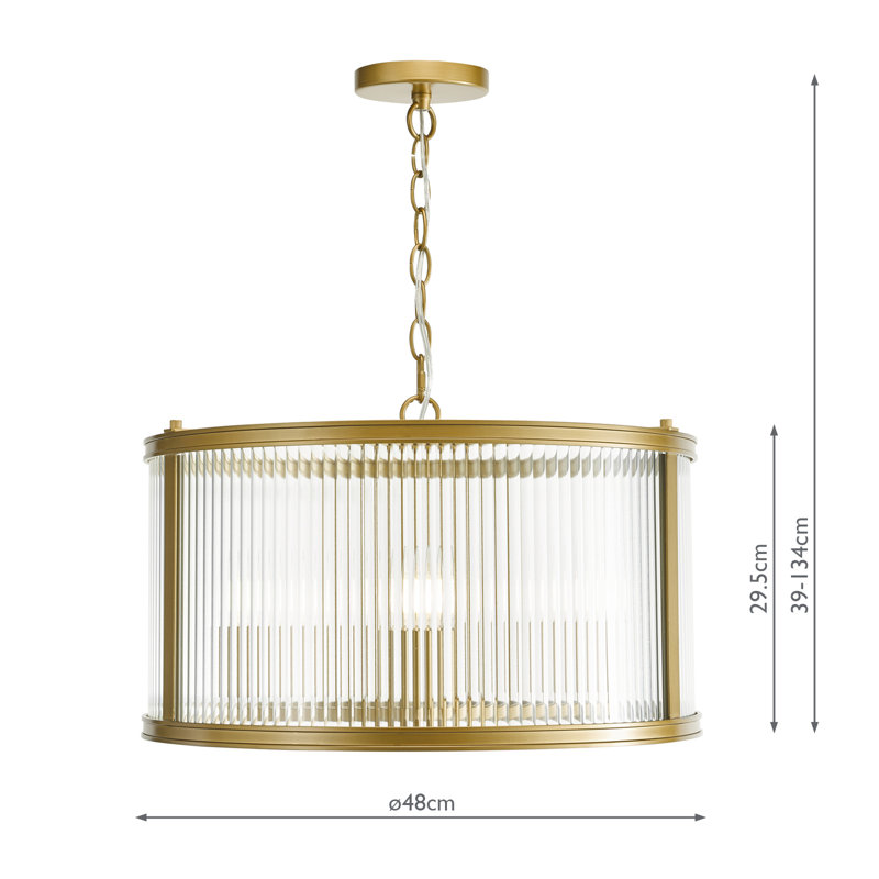 Bianka 3LT PENDANT, Satin Bronze