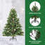 Artificial Christmas Tree with 150 LEDs Green PE and PVC-1150986115-1150986143