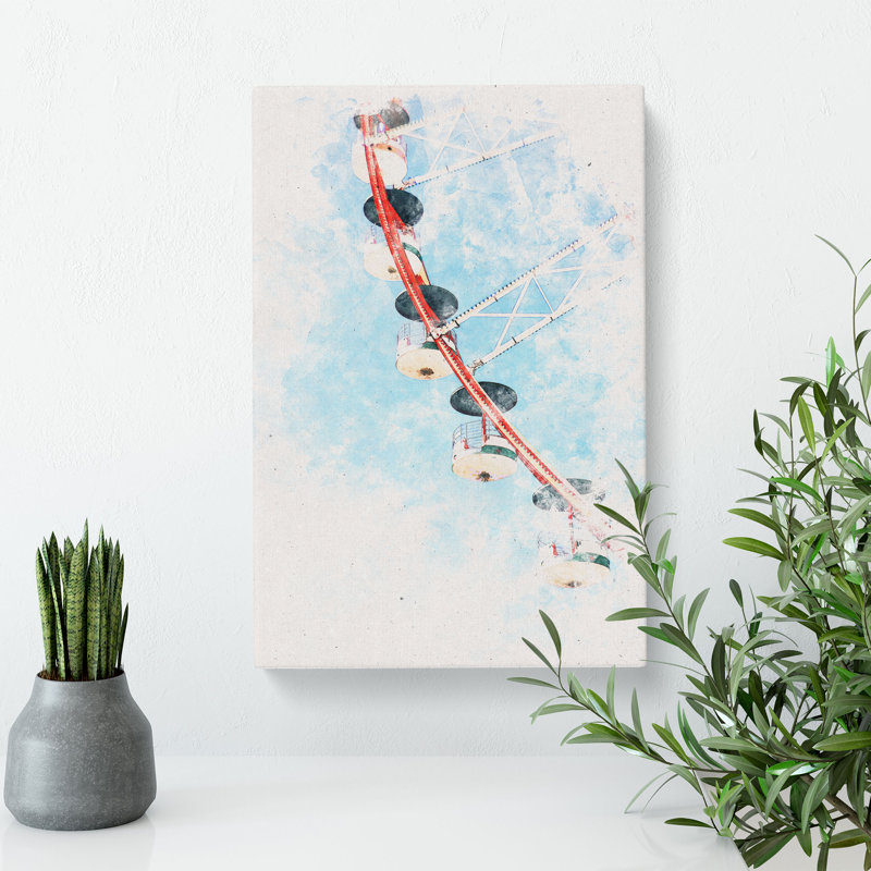 Ferris Wheel - Wrapped Canvas, 50cm H x 35cm W x 3cm D