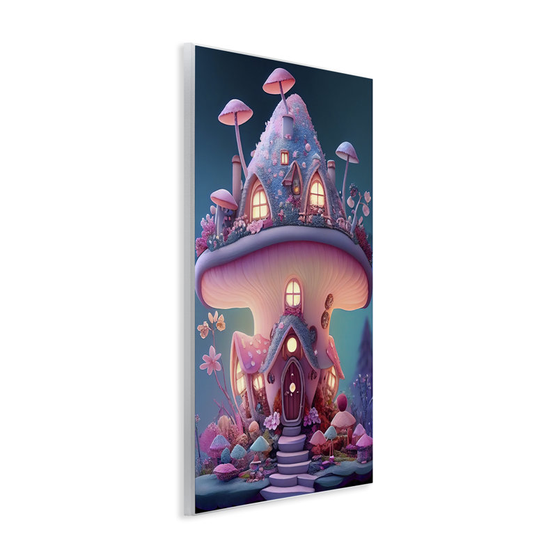 Art mural mystique sur champignon par Sasha, H 15 po x l 10 po