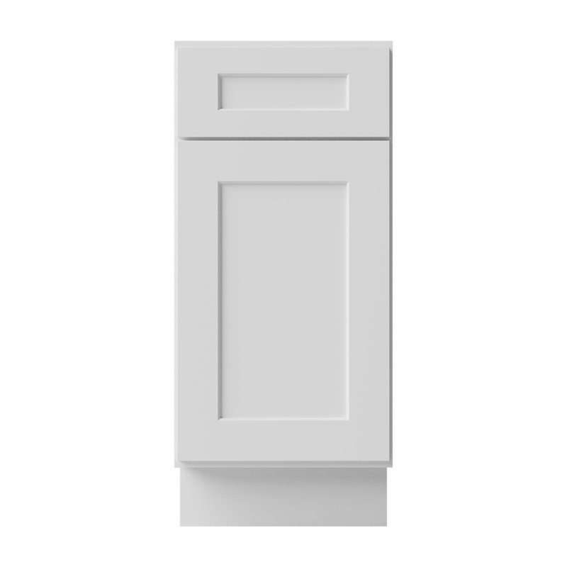 Armoire de cuisine en bois massif prêt à assembler Sinber, Blanc, 15"