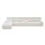 Canapé surdimensionné surdimensionné en forme de L pour canapé modulaire de 161,8 po, beige-130853586-130853585