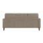Ensemble de canapé contemporain 2 pièces avec canapé brun et causeuse en chenille rembourrée en mousse