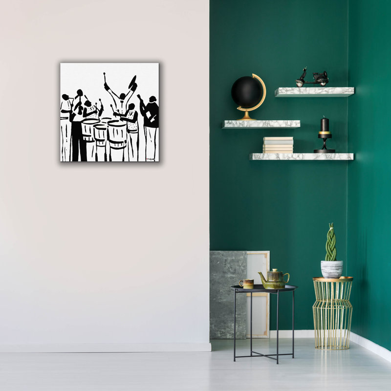 Toile épique «Grayscale Band 2» par Joachim McMillan, art épique, 26 po x 26 po, H 26 po x l 26 po