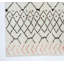Tapis marocain en ivoire naturel et laine brune