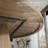 Round Dining Table for 4-6 People,Modern Kitchen Table with Inverted V Wooden Base, Stylish Design 47'' Dining Table for Kitchen, Dining Room, Living Room-1605920947