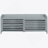 Distressed Shutter Storage Bench With Acacia Veneer For Retro Charm For Living Room, Entryway (Grey)-508196237