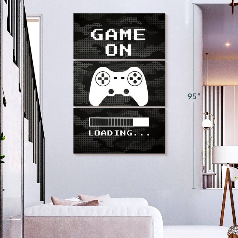 Kema Game On Loading, 74'' H x 48'' W