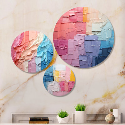 " Abstract Patchwork I " 3 - Pieces