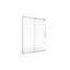 Porte de douche coulissante simple sans cadre l 57 po x H 76 po Vinesse-15662727-15662729-88987011