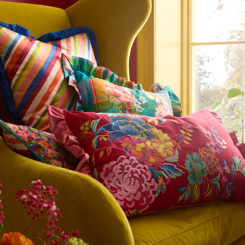 Flourish Floral Floral Bright Cushion