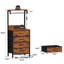 Nightstands with 4 Drawers & Outlets, Bedside Tables with 2 USB Ports & 2-Tier Open Shelf-2075511457