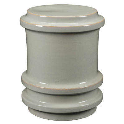 Reglet Ceramic Stool, White