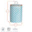 Nicola Spring Hand-Printed Kitchen Canisters - 1 Litre - Blue - Pack of 3