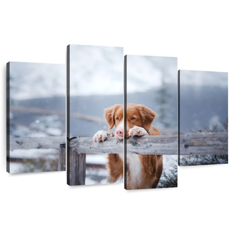 Brampt Watchful Toller Dog, 48" H x 75" W