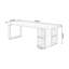 Bureau rectangulaire en bois massif noyer clair-109514466
