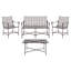 Ensemble 2 chaises longues + causeuse + table basse Caledonia-1766217686