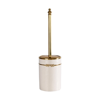 Brosse et support de toilette en porcelaine Dressage