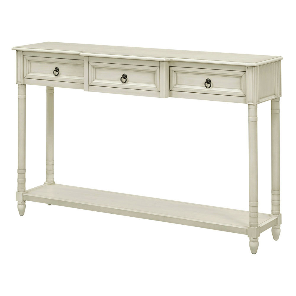 Alcott Hill® Console Table Sofa Table with Drawers for Entryway with Projecting Drawers | Wayfair