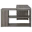 Bureau en L gris patiné à 3 tiroirs-267308838