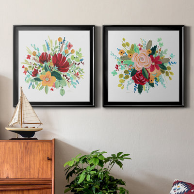 «May Flowers I», peinture sur toile 2 pièces