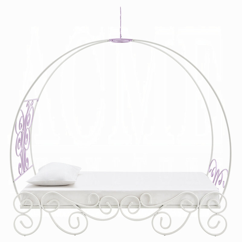Lit simple avec auvent Priya II, Simple