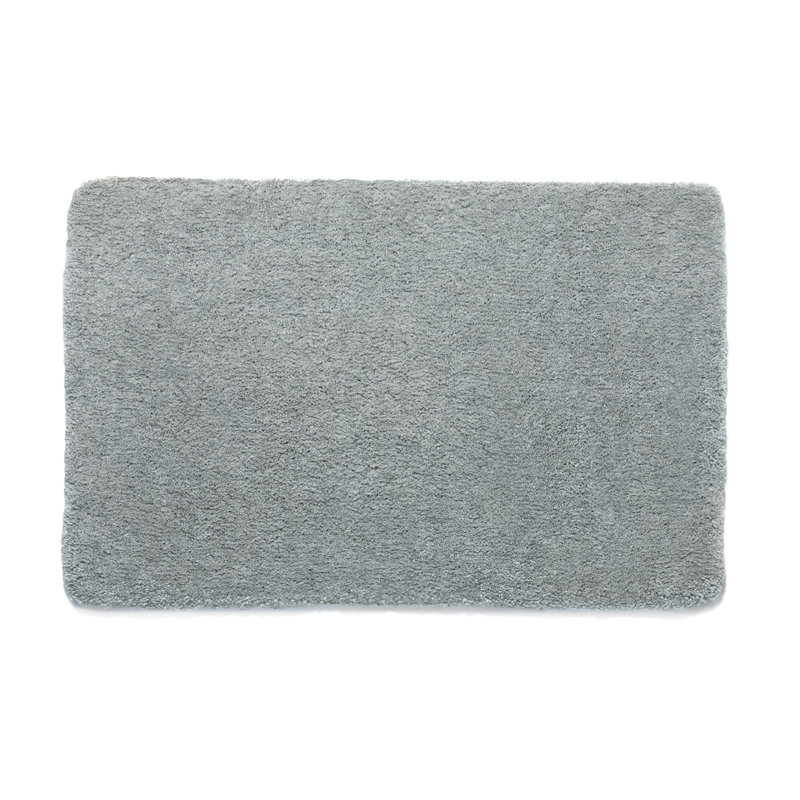 My Lux Deep Pile Silver Rug, Rectangle 60 x 100cm