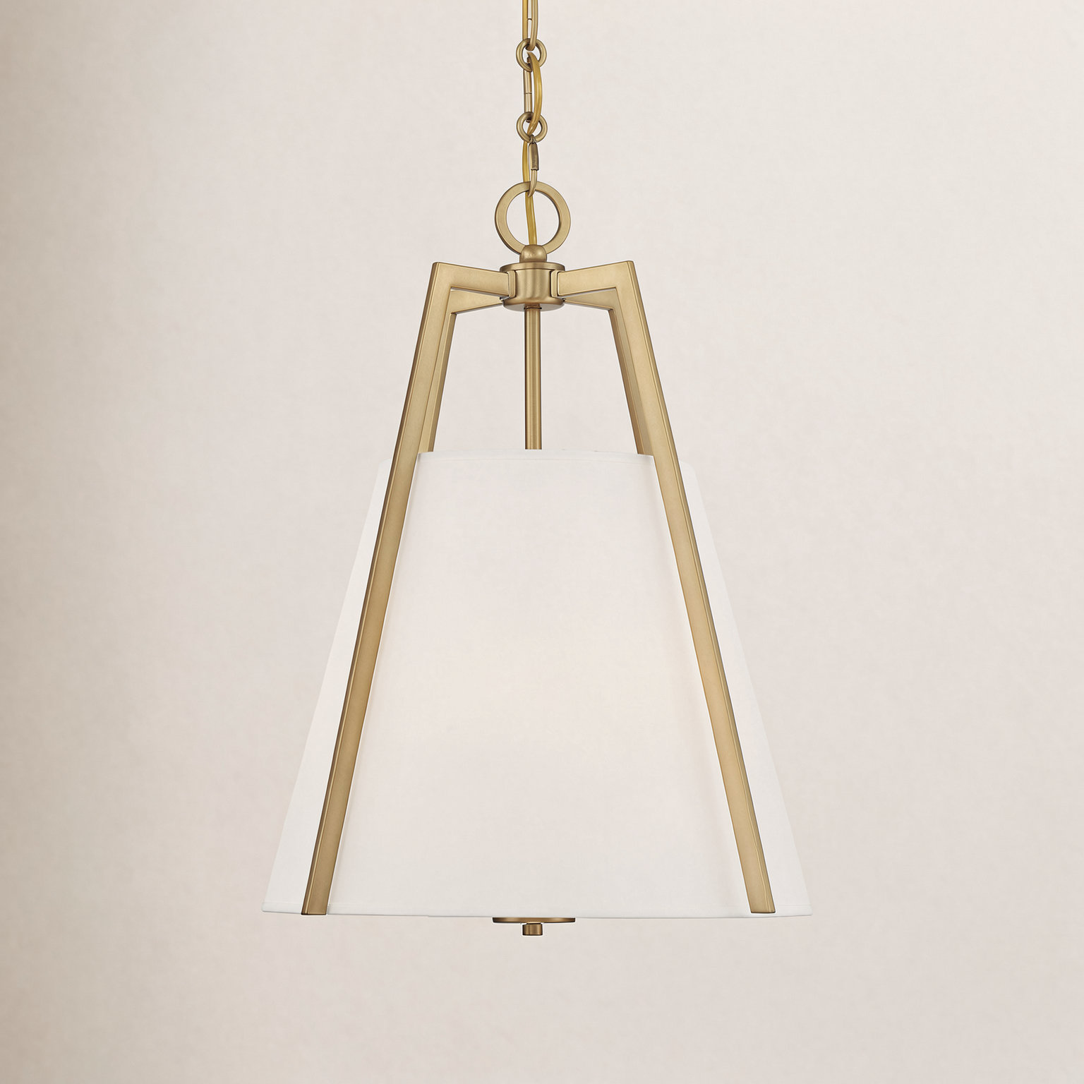 Joy 3 Light Dimmable Pendant, Brass