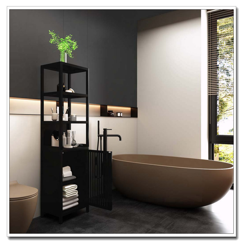 Armoire de rangement haute avec porte à volet