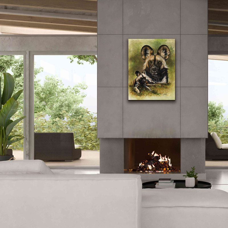 «Kearie Scoundrel On Canvas» par Barbara Keith, reproduction, H 34 po x l 26 po x P 1,5 po