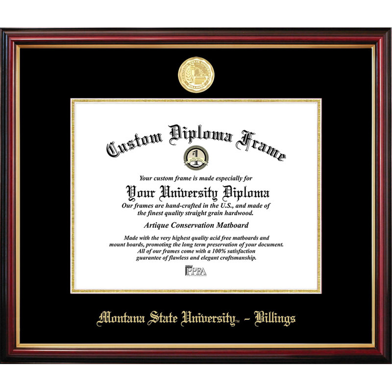 Montana State University Petite Diploma Frame, NCAA Montana State, 8" W x 6" H