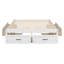 Lit plateforme double avec 6 tiroirs de rangement-1045150649
