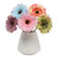6 pièces de fleurs de gerbera pour la décoration de la maison et du bureau